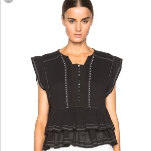 Isabel Marant Flounce Top 34 NEW
